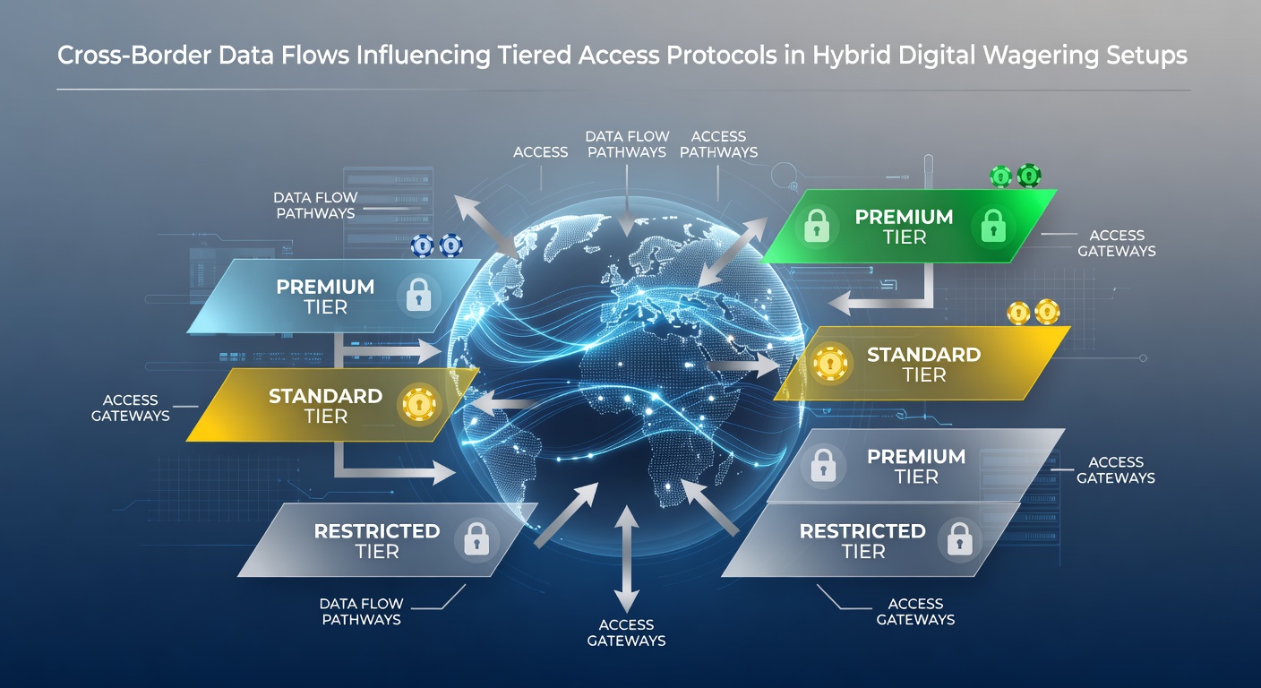 Illustration of global data flow networks connecting various digital wagering platforms across continents