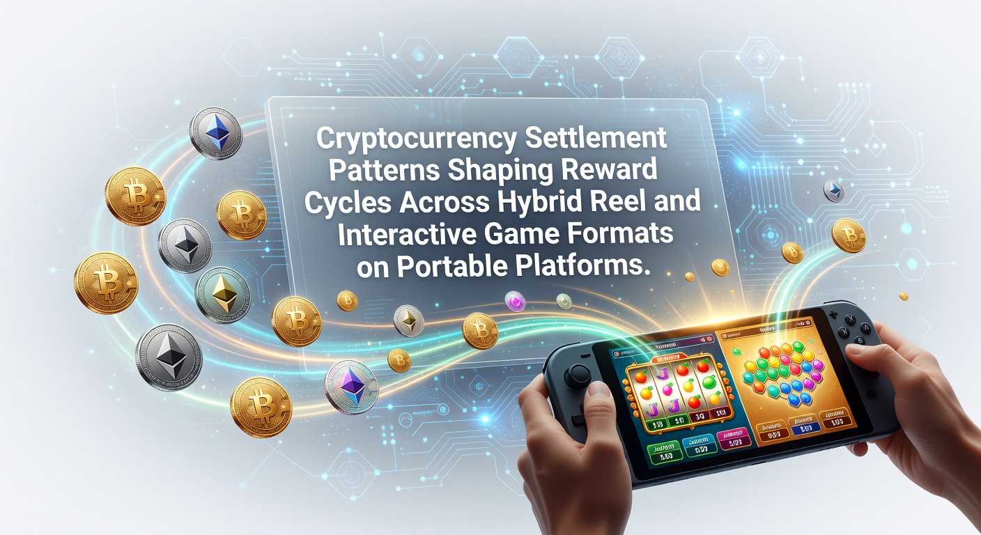 Cryptocurrency settlement patterns visualized on portable gaming devices with hybrid reel and interactive formats