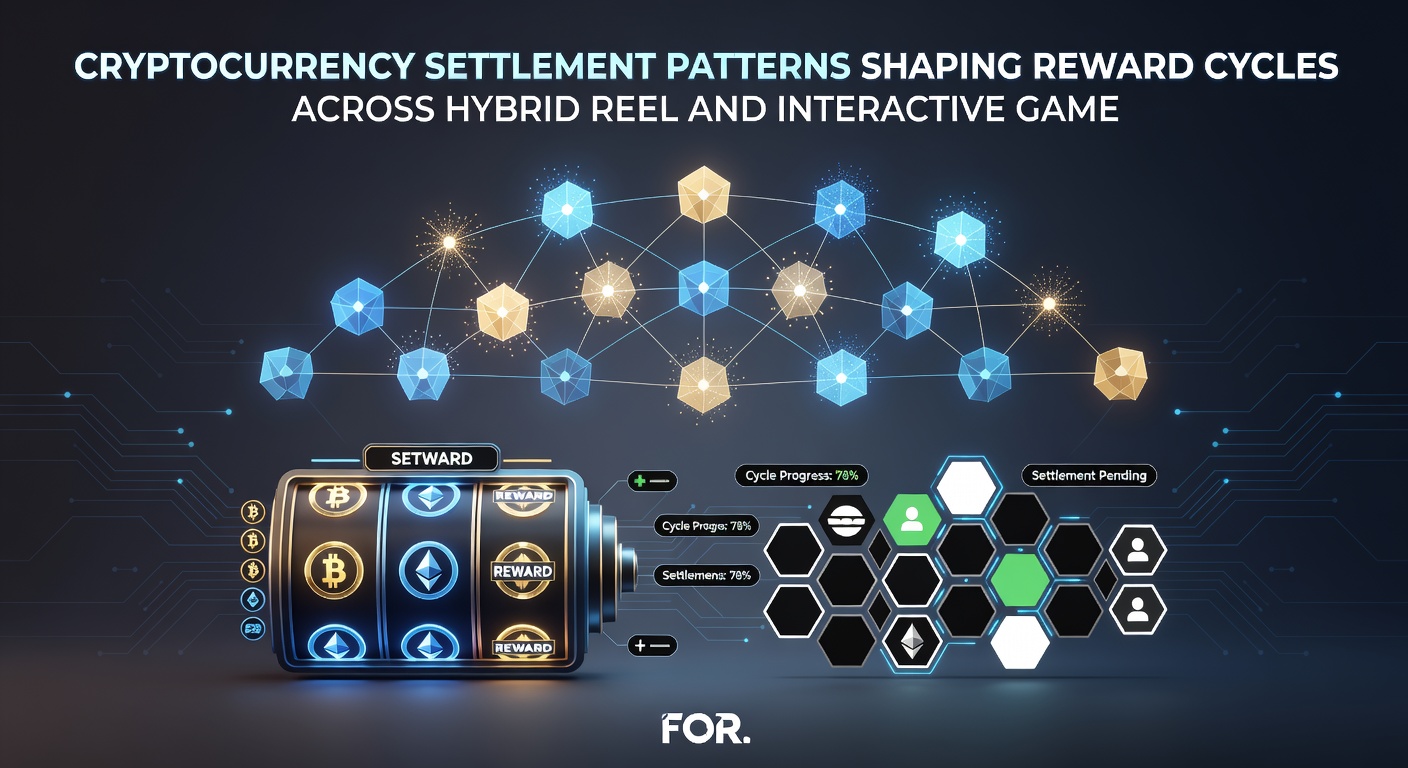 Mobile screen showing hybrid reel and live interactive game reward cycles powered by cryptocurrency settlements