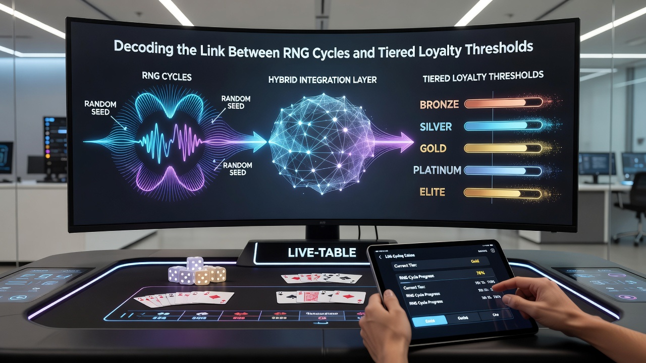 Data visualization of RNG cycle lengths intersecting with loyalty tier milestones on a mobile dashboard