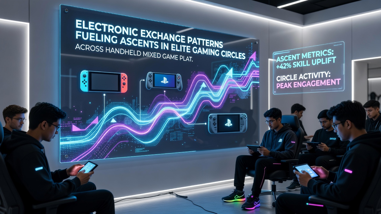 Handheld devices displaying synchronized game data during competitive play