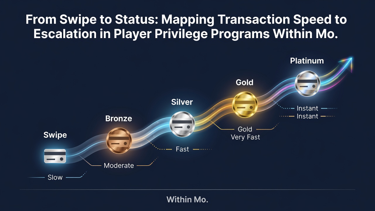 Data visualization of transaction speed metrics influencing casino loyalty tier escalations