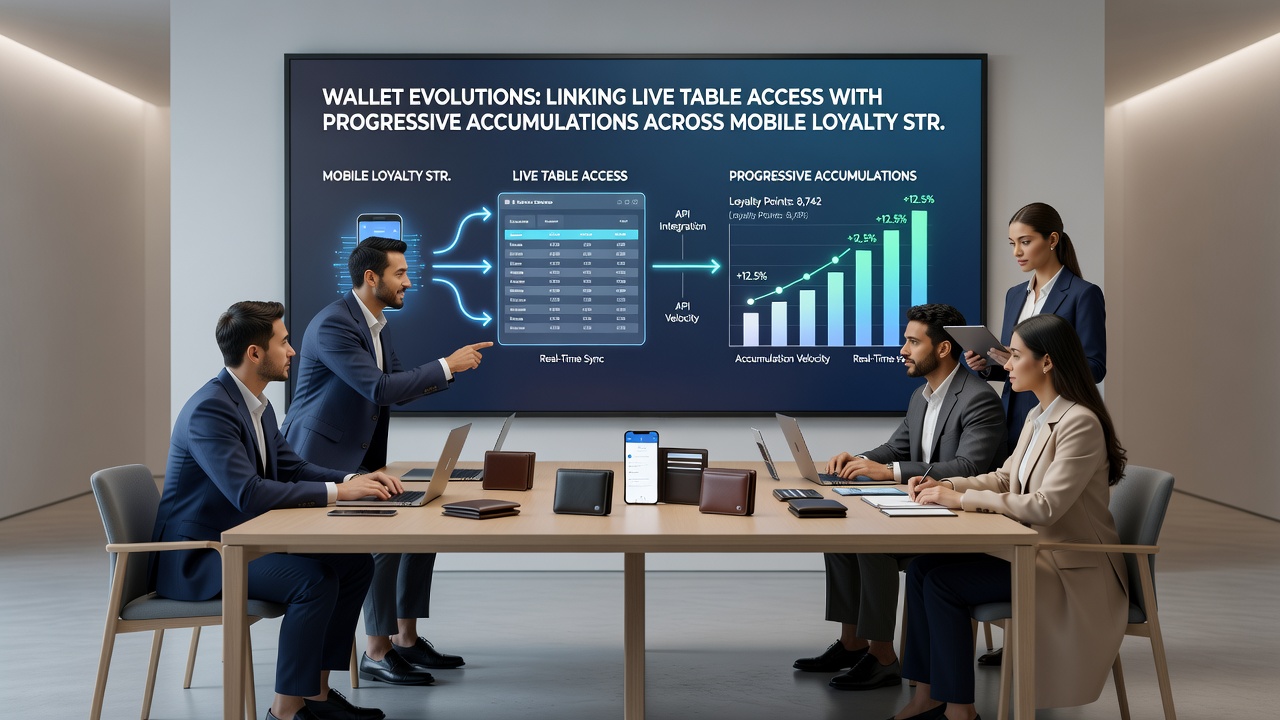 Progressive jackpot accumulation chart overlaid on mobile loyalty dashboard showing tier progression from live table play